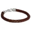 SilberDream Lederarmband braun Herren/Dame Leder Armband LA1649B