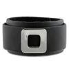 SilberDream Lederarmband Unisex schwarz Stahl-Lederarmband LA6046S
