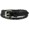 SilberDream Lederarmband schwarz Herren Leder Armband LAC038S