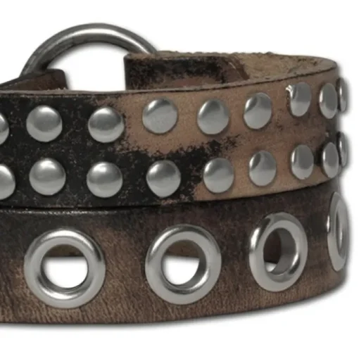 SilberDream Lederarmband unisex braun Nieten Leder Armband LA5645B
