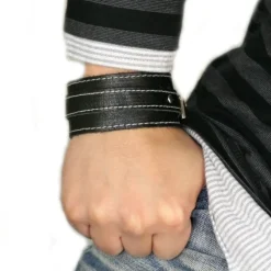 SilberDream Lederarmband schwarz Herren Leder Armband LA1189S