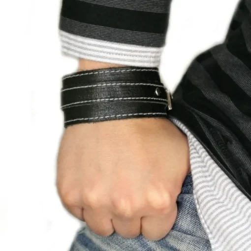 SilberDream Lederarmband schwarz Herren Leder Armband LA1189S