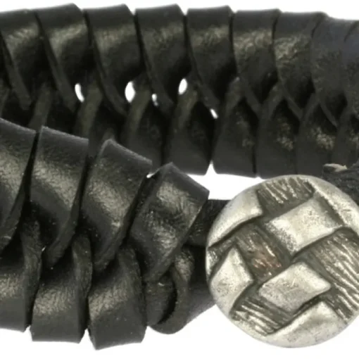 SilberDream Lederarmband schwarz Herren Leder Armband LA3073S