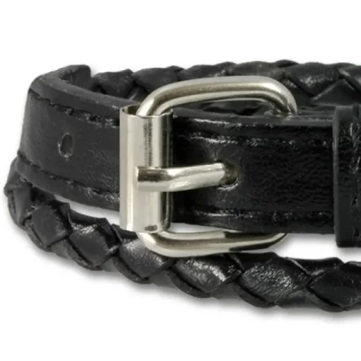 SilberDream Lederarmband schwarz Herren Leder Armband LAC038S