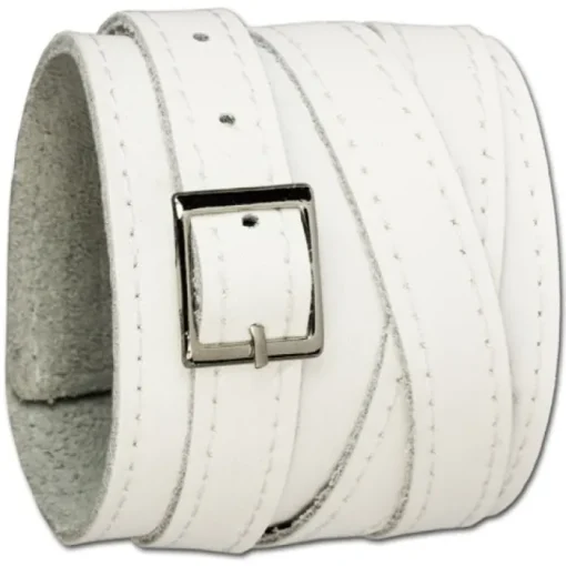 SilberDream Lederarmband weiß Damen Leder Armband LA1302W