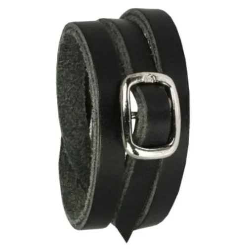 SilberDream Lederarmband schwarz Herren Leder Armband LA2219