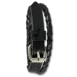 SilberDream Lederarmband schwarz Herren Leder Armband LAC038S