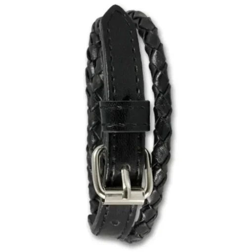 SilberDream Lederarmband schwarz Herren Leder Armband LAC038S