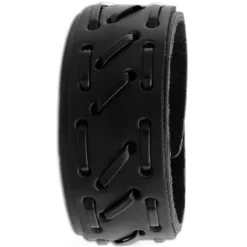 SilberDream Lederarmband schwarz Zierband Leder Armband LA5656S