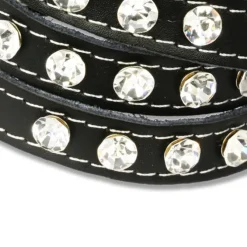 SilberDream Lederarmband schwarz Zirkonia Damen Leder Armband LAP228S