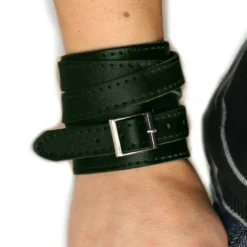 SilberDream Lederarmband dunkelgrün Herren Leder Armband LA1302G