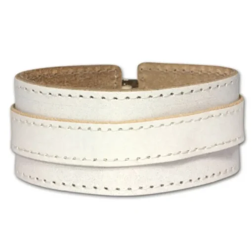 SilberDream Lederarmband weiß Damen Leder Armband LA1189W