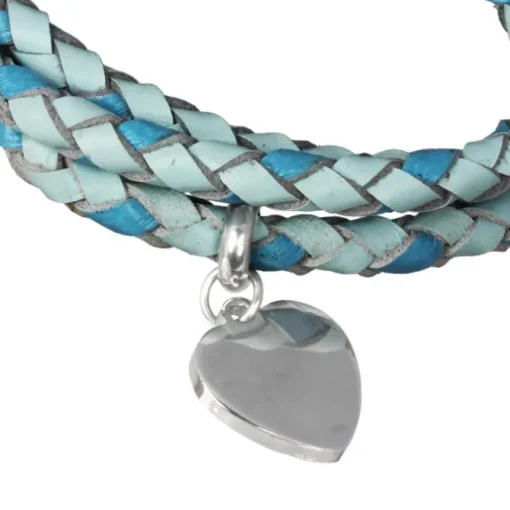 SilberDream Lederarmband türkis Bolo-Wickelarmband Echt-Leder LAP599T
