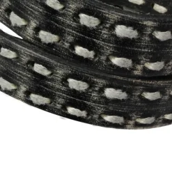 SilberDream Lederarmband Jeansstyle schwarz grau Leder Armband LAP511S