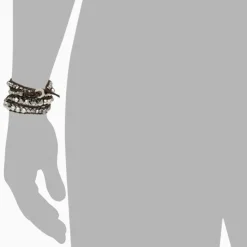 SilberDream Lederarmband Metallperle silber Damen Leder Band LA2917W