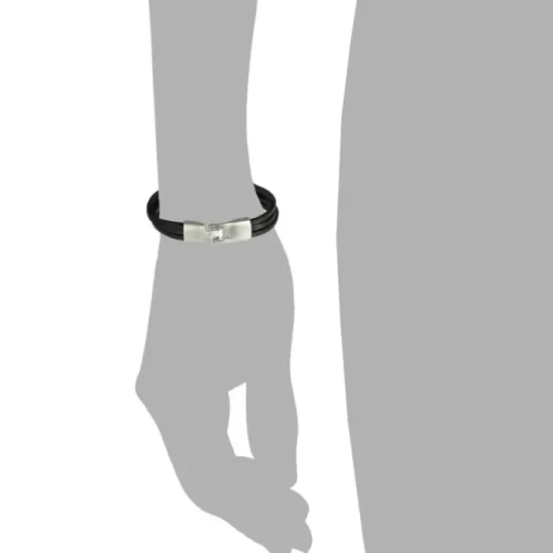 SilberDream Lederarmband schwarz Herren Leder Armband LA4292S