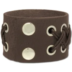 SilberDream Lederarmband braun-antik Herren Kordel-Leder Armband LA5353B