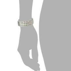 SilberDream Lederarmband silbern CZ Damen Leder Armband LAC222K
