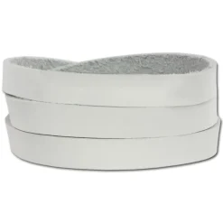 SilberDream Lederarmband weiß Wickelarmband Magnetverschluß LAP561W