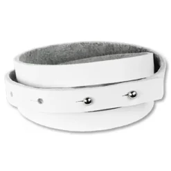 SilberDream Lederarmband weiß Herren Leder Armband LA0127W
