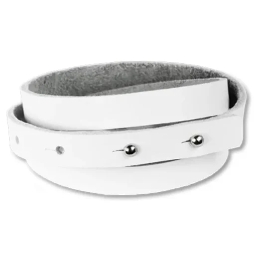 SilberDream Lederarmband weiß Herren Leder Armband LA0127W