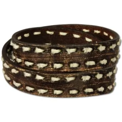 SilberDream Lederarmband Jeansstyle braun grau Leder Armband LAP511B