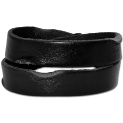 SilberDream Lederarmband schwarz used look Leder Armband LAP518S