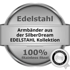 SilberDream Lederarmband weiß Wickelarmband Magnetverschluß LAP561W