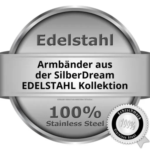 SilberDream Lederarmband weiß Wickelarmband Magnetverschluß LAP561W