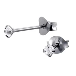 SilberDream mini Ohrstecker Zirkonia weiß 925 Silber Ohrring SDO8502W