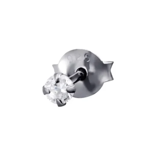 SilberDream mini Ohrstecker Zirkonia weiß 925 Silber Ohrring SDO8502W