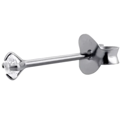 SilberDream mini Ohrstecker Zirkonia weiß 925 Silber Ohrring SDO8502W