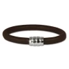 SilberDream Nappa Leder Armband braun 21cm mit 925er Verschluss LS0612