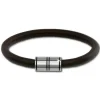 SilberDream Nappa Leder Armband braun 22cm Edelstahlverschluss LAB1122