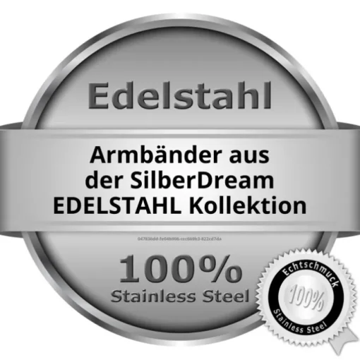 SilberDream Nappa Leder Armband braun 22cm Edelstahlverschluss LAB1122
