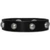 SilberDream Nieten-Lederarmband schwarz Unisex Leder Armband LAC561S