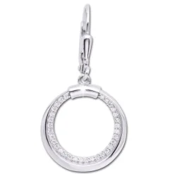 SilberDream Ohrhänger - Round - Zirkonia 925er Silber Damen SDO4392W