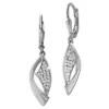 SilberDream Ohrhänger Banner Zirkonia weiß 925 Sterling Silber Damen SDO4377W