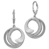 SilberDream Ohrhänger Circle Zirkonia weiß 925 Sterling Silber Damen SDO4376W