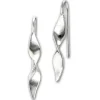 SilberDream Ohrhänger Design gedreht 925 Sterling Silber Damen Ohrringe SDO6716J