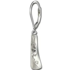 SilberDream Ohrhänger 3D-Rechteck 925 Sterling Silber Damen Ohrring SDO4342J