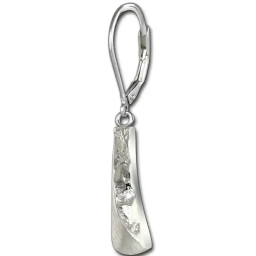 SilberDream Ohrhänger 3D-Rechteck 925 Sterling Silber Damen Ohrring SDO4342J