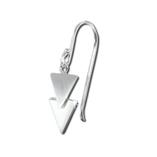SilberDream Ohrhänger Dreiecke 925er Sterling Silber Damen Ohrring SDO8809J