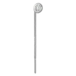 SilberDream Ohrhänger Durchzieher Zirkonia weiß 5mm 925 Silber SDO5965W
