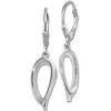 SilberDream Ohrhänger Elegance Zirkonia weiß 925 Sterling Silber Damen SDO4382W