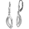 SilberDream Ohrhänger Elegance Zirkonia weiß 925 Silber Damen Ohrring SDO4439W