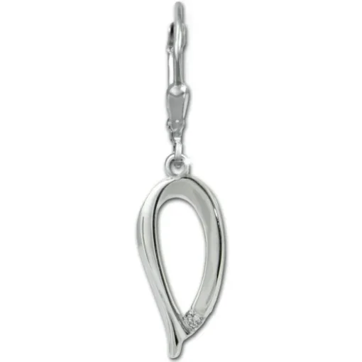 SilberDream Ohrhänger Elegance Zirkonia weiß 925 Sterling Silber Damen SDO4382W