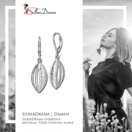 SilberDream Ohrhänger Eleganz 925 Sterling Silber Ohrring SDO4283J