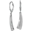 SilberDream Ohrhänger Fantasie Zirkonia weiß 925 Sterling Silber Damen SDO4372W