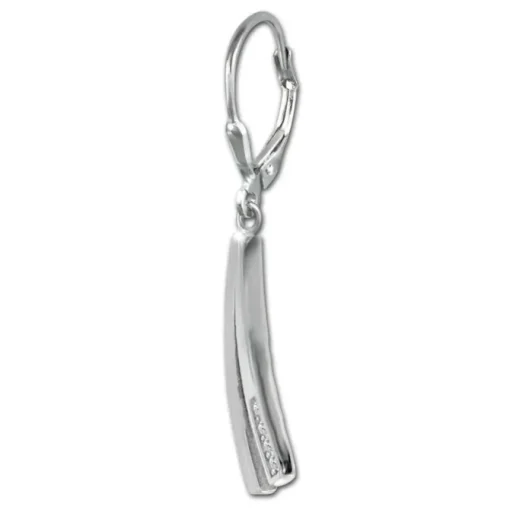 SilberDream Ohrhänger Fantasie Zirkonia weiß 925 Sterling Silber Damen SDO4372W